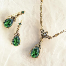 Load image into Gallery viewer, Crystal Pear Teardrop Jewelry Set N1170-E1180-SET - Sweet Romance Wholesale