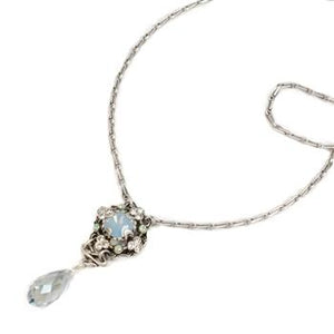 Square & Teardrop Crystal Necklace - Sweet Romance Wholesale