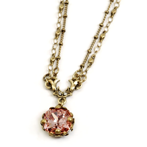 Cushion Cut Jewel Necklace N1173 - Sweet Romance Wholesale