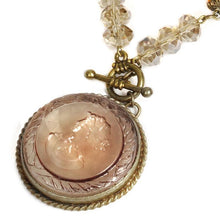 Load image into Gallery viewer, Topaz Intaglio Necklace - Sweet Romance Wholesale