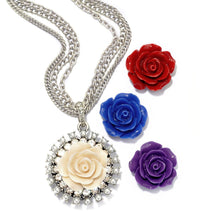 Load image into Gallery viewer, Interchangeable Roses Necklace Set N1211 - Sweet Romance Wholesale