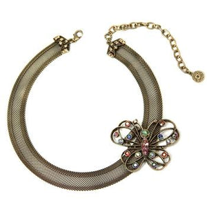 Mesh Collar Necklace with Butterfly Clip - Sweet Romance Wholesale