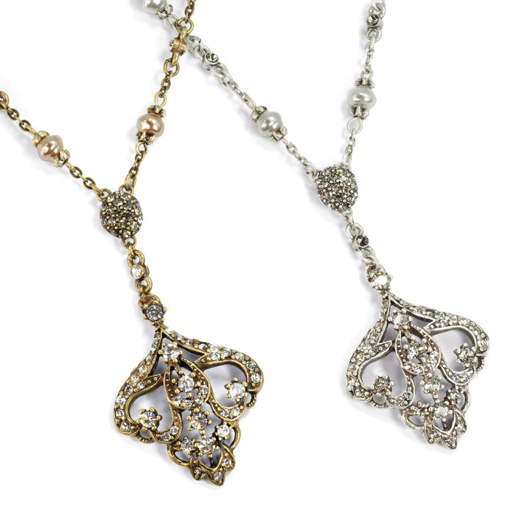 Art Deco Vintage Arabesque Wedding Necklace N1226 - Sweet Romance Wholesale
