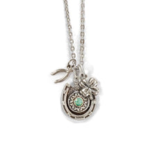Load image into Gallery viewer, Lucky Horseshoe Birthstone Necklace N1238 - Sweet Romance Wholesale