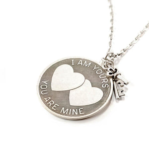 I am Yours, You are Mine Pendant Necklace N1250 - Sweet Romance Wholesale