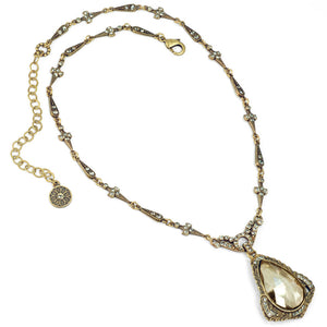 Art Deco Prism Teardrop Wedding Necklace N1309 - Sweet Romance Wholesale