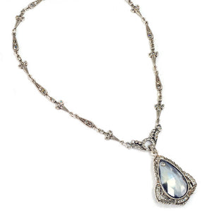 Art Deco Prism Teardrop Wedding Necklace N1309 - Sweet Romance Wholesale