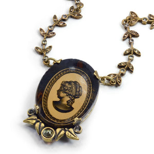 Vintage Classical Cameo Necklace N1310-BZ - Sweet Romance Wholesale