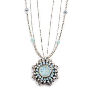 Iridescent Moon Necklace N1322 - Sweet Romance Wholesale