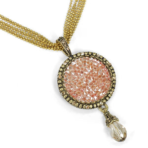 Druzy Pendant Necklace N1331 - Sweet Romance Wholesale