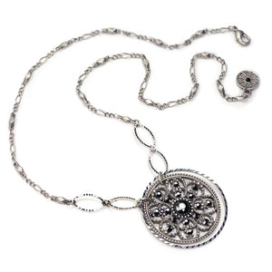 Window to the Soul Vintage Medallion Necklace N1338 - Sweet Romance Wholesale