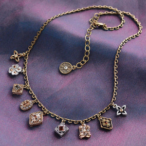 Geometric Dainty Charm Necklace N1340 - Sweet Romance Wholesale