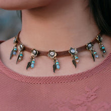 Load image into Gallery viewer, Feathers &amp; Beads 1960s Leather Choker N1350 - Sweet Romance Wholesale