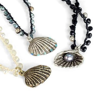 Hermosa Beach beads Seashell Necklace N1367 - Sweet Romance Wholesale