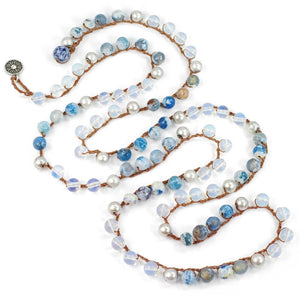 Miami Beach Earth Festival Beads Necklace N1368 - Sweet Romance Wholesale