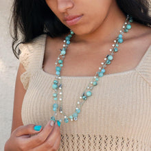 Load image into Gallery viewer, Cancun Dbl Strand- Gem Blues N1373 - Sweet Romance Wholesale