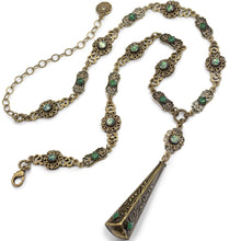 Load image into Gallery viewer, Old Czech Drop Necklace N1381 - Sweet Romance Wholesale