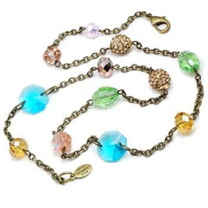 Sparkly Summer Bead Necklace N1414-RG - Sweet Romance Wholesale