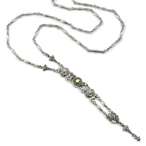 Art Deco Starlight Silver Y Necklace N1445 - Sweet Romance Wholesale