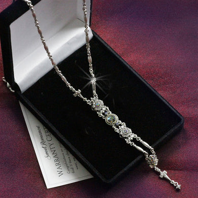 Art Deco Starlight Silver Y Necklace N1445 - Sweet Romance Wholesale