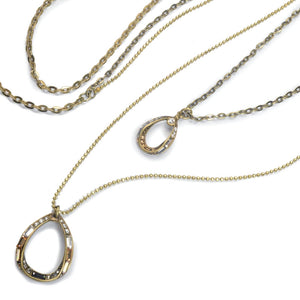 Deco Loop 2 Tier Necklace N1470 - Sweet Romance Wholesale