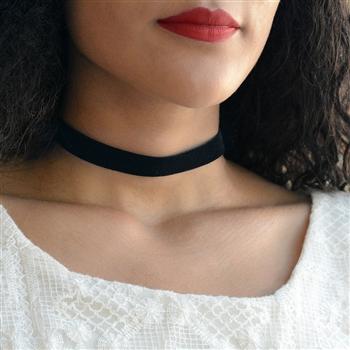 Black Velvet Choker Necklace N1482 - Sweet Romance Wholesale