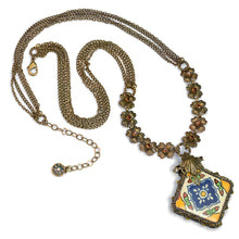 Load image into Gallery viewer, Talavera Tile Flower Boho Necklace PRE-ORDER N1498 - Sweet Romance Wholesale