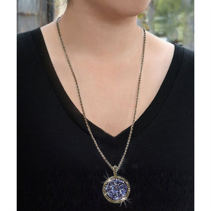 Druzy Crystal Pendant Necklace N1503 - Sweet Romance Wholesale