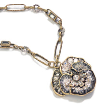 Load image into Gallery viewer, Pave Crystal Pansy Chain Necklace - Sweet Romance Wholesale