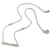 Load image into Gallery viewer, Silver Crystal Bar Necklace N1529 - Sweet Romance Wholesale