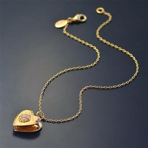 Little Girls Heart Locket Necklace - Sweet Romance Wholesale