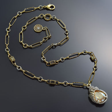 Crystal Seashell Deco Necklace N1550 - Sweet Romance Wholesale