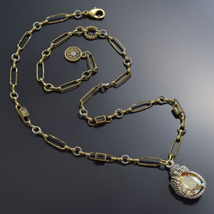 Crystal Seashell Deco Necklace N1550 - Sweet Romance Wholesale