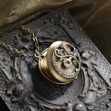 Load image into Gallery viewer, Morning Glory Bronze Locket - Sweet Romance Wholesale