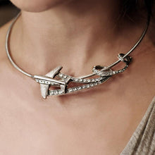 Load image into Gallery viewer, Retro Airplane Necklace N215 - Sweet Romance Wholesale