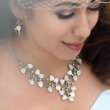 Load image into Gallery viewer, Satin Glass Leaves Necklace - Sweet Romance Wholesale