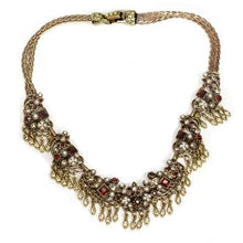 Load image into Gallery viewer, Somerset Garnet Statement Necklace - Sweet Romance Wholesale