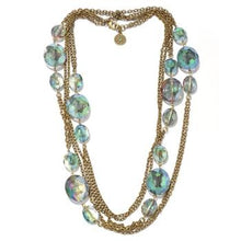 Load image into Gallery viewer, Iridescent Oval Crystal Necklace - Sweet Romance Wholesale