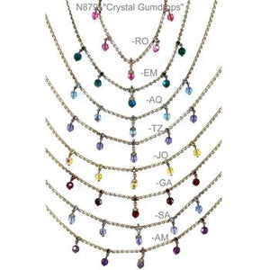 Crystal Gumdrops Necklace N879 - Sweet Romance Wholesale
