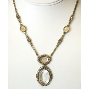 Crystal Intaglio Necklace N906 - Sweet Romance Wholesale