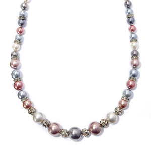 Opera Length Ocean Pearls Necklace N969-SIL - Sweet Romance Wholesale