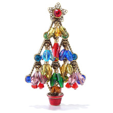 Load image into Gallery viewer, Crystal Beads Tree Christmas Pin P188 - Sweet Romance Wholesale