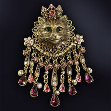 Load image into Gallery viewer, Elizabethan Feline Cat Pin - Sweet Romance Wholesale
