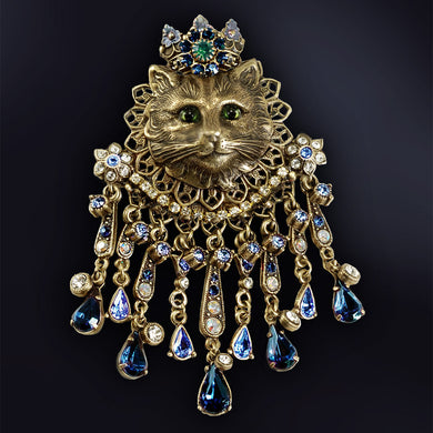 Elizabethan Feline Cat Pin - Sweet Romance Wholesale