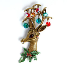Load image into Gallery viewer, Retro Rudy the Reindeer Pin P262 - Sweet Romance Wholesale