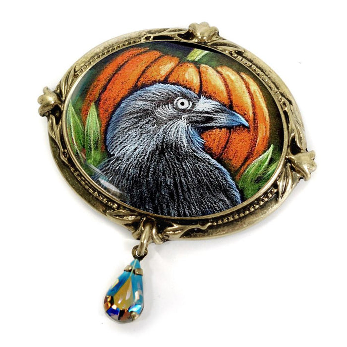 Raven Halloween Pin - Sweet Romance Wholesale