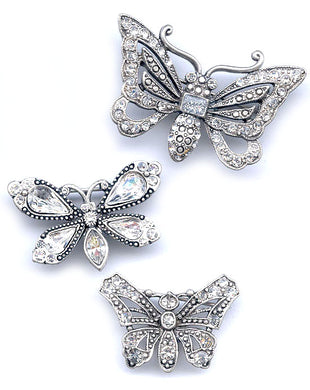 Set of 3 Butterfly Pins P333 - Sweet Romance Wholesale