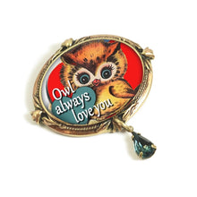 Load image into Gallery viewer, Owl Always Love You&#39; Valentine Pin P343 - Sweet Romance Wholesale