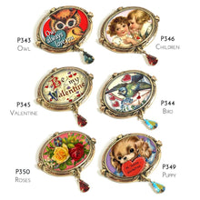 Load image into Gallery viewer, Love Letters&#39; Valentine Pin P344 - Sweet Romance Wholesale