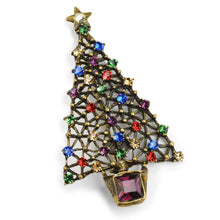 Load image into Gallery viewer, Jewel Tree Christmas Pin P354-JE - Sweet Romance Wholesale
